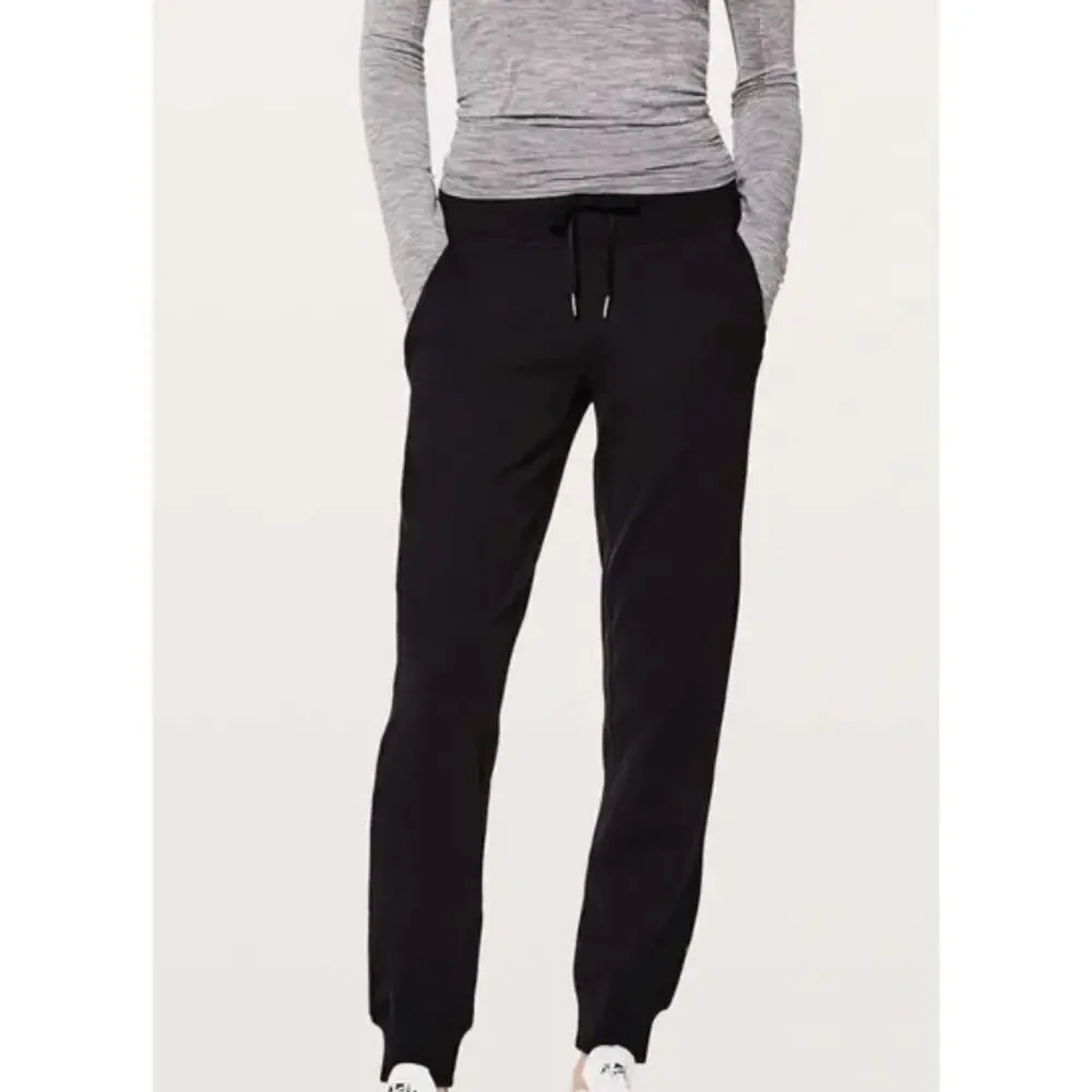 Lululemon Ready To Rulu Black High Rise Jogger Pants Drawstring Athletic Size 4